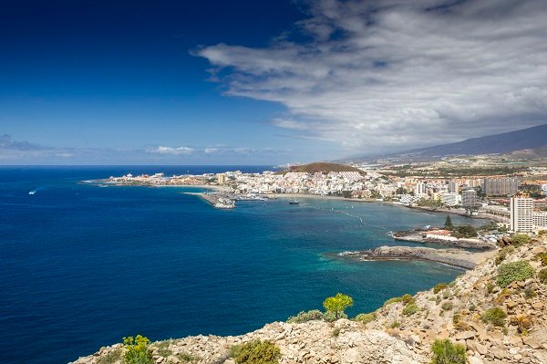 Aerial view of Los Cristianos