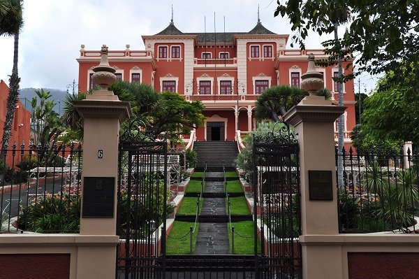Facade of Liceo de Taoro, la Orotava, Tenerife Facade of Liceo de Taoro, la Orotava, Tenerife