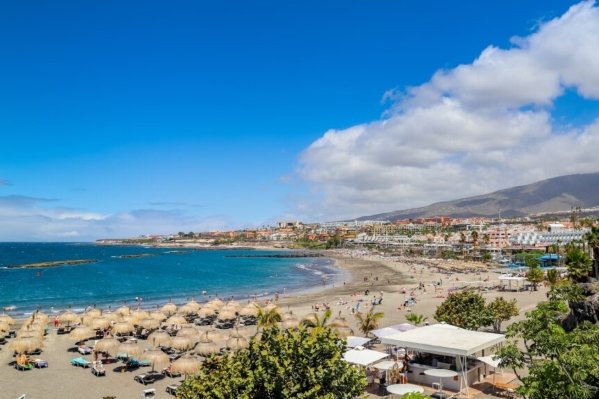 View of Torviscas Beach, Costa Adeje