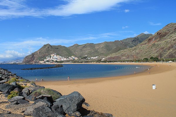 Playa de Las Teresitas View of Las Teresitas at a time of low visitor traffic