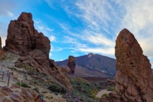 View of Mount Teide from Los Roques de Garcia