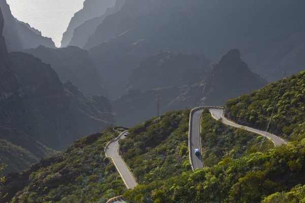 Road that goes up to Masca, Teno Rural Park