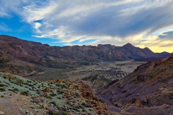 View from the Mirador de la Ruleta viewpoint in Teide National Park