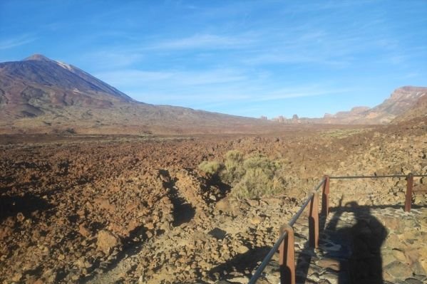 Volcanic landscape from Mirador Boca de Tauce