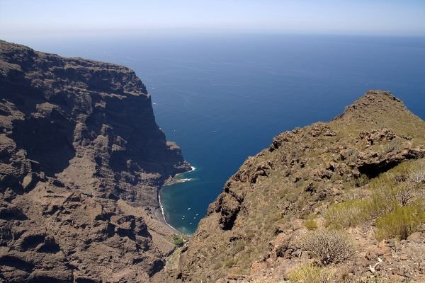 Masca beach seen from La Fortaleza