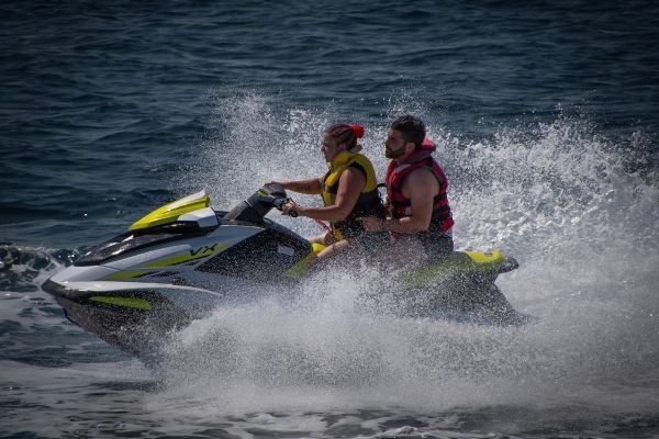 Jet Skiing off the coast