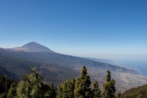 Views of Mount Teide and the La Orotava Valley from the Chipeque Viewpoint
